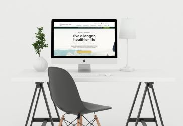 Nature cures clinic website mockup