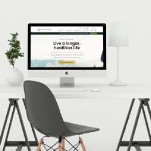 Nature cures clinic website mockup